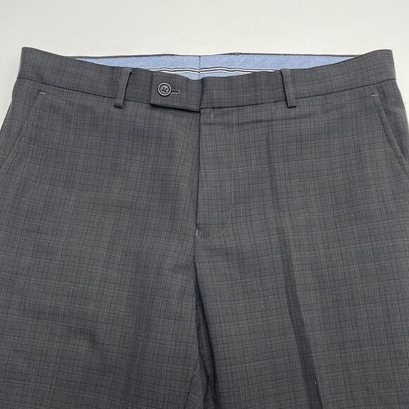NAUTICA Men’s 34 x 40 Gray Wool Blend Dress Pant - Picture 1 of 4